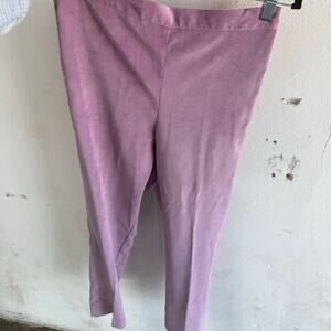 Corduroy Pants High Rise Slim Straight Mauve Lilac Cottagecore French Girl Work